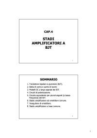 Teoria dei circuiti elettronici - Stadi amplificatori BJT