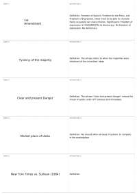 Fundamentals of Freedom of Speech and Expression in Democracy