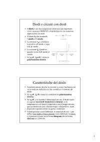 Slide - Teoria dei circuiti elettronici - Diodi e circuiti