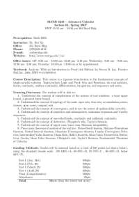 Final Exam Solutions - Advanced Calculus | MATH 3243