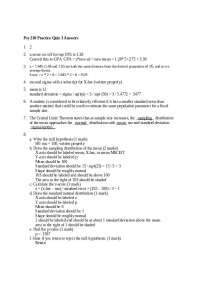 Quiz 3 with Answer for Introduction to Statistical Methods | PSY 210