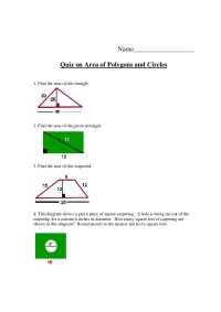 Quiz on Area of Polygons and Circles | CS 255