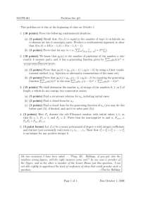 Problem Set 3 with 5 Problems on Combinatorics and Graph Theory I | MATH 681