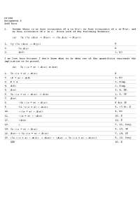 CS-645 Assignment 5 Proofs and Logic Exercises