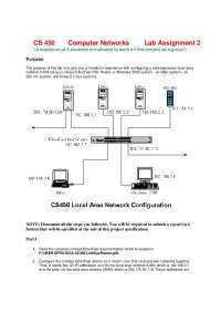 Lab Assignment 2: Configuring a Heterogeneous LAN Network
