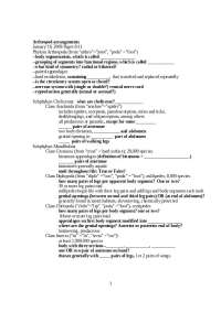 Arthropod Classification and Characteristics