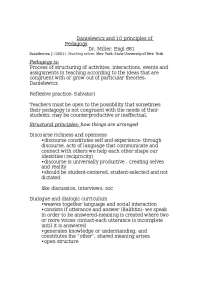 Danielewicz's Principles of Pedagogy: Reflexive, Dialogic, and Collaborative Approaches