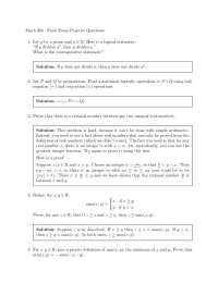 Final Exam - Principles of Mathematics | MATH 266