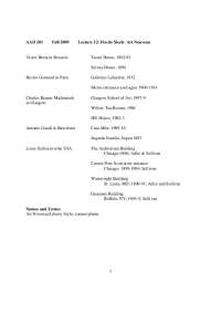 Notes on History of the Built Environment - Fall 2009 | AAD 201