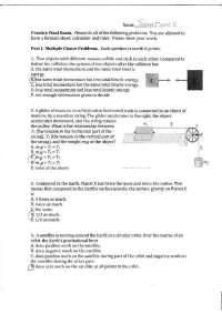 18 Questions on Physics 1 - Final Exam | PHY 1001