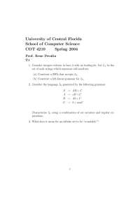 COT 4210: Computer Science University Notes (Spring 2004) by Prof. Rene Peralta