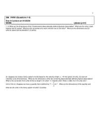 Homework 1 Questions - Introduction to Mechanical Heat and Sounds | PHYS 298