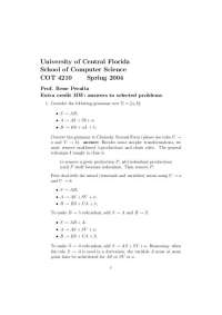 Convertion of Grammar to Chomsky Normal Form and Greibach Normal Form
