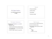 Lecture Slides on File System Interface | CSCI 444