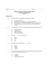 Exam -Questions on Human Anatomy for Sports Medicine with Answer key | SPMD 201