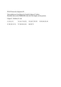Physics Homework Assignment 6: Solutions from Cutnell & Johnson's 8th Edition - Prof. Davi