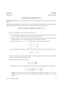 Assignment 1 Problems for Communications Systems | ECE 459