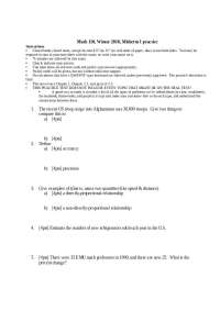 9 Problems on Mathematical Reasoning - Midterm Exam 1 | MATH 110