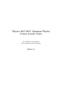 Angular Momentum and Spin - Quantum Physics | PHYS 4617