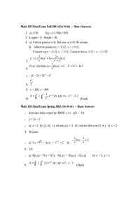 Final Exam Short Answers - Second Year Medicine | MED 200