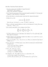 Final Exam Practice Questions - Principles of Mathematics | MATH 266