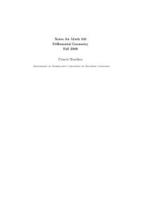 Lecture Notes on Differential Geometry - Nutrition in Public Health | PM 535