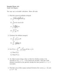 7 Problems in Examination 4 on Calculus 1 | MATH 150