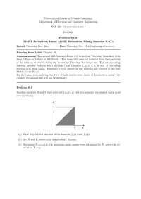 ECE 459: Communications I Problem Set 6 at University of Illinois at Urbana-Champaign