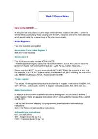 New to the 68HC11 Microcontroller - Lecture Notes | TECH 64012