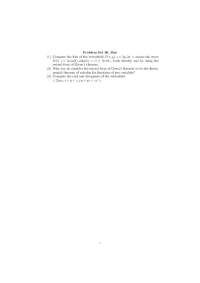 Problem Set 30: Vector Calculus - Prof. Eric Key