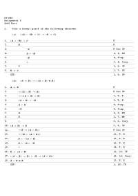 Questions for Assignment 3 - Introduction to Formal Specification | CS 645