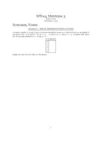 Visual Preparation of Data - Midterm Exam 3 | MT 004