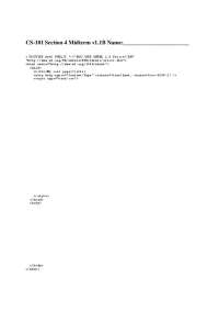 CS-101 Section 4 Midterm Exam - Prof. Michael R. Kowalczyk