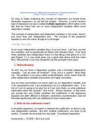 Notes on More on Regression - Statistics Methods in Geography | GEOG 39002