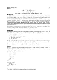 Project Report for MIPS Model - Computer Architecture | CDA 4150