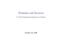Fundamental Spaces of a Matrix: Row Space, Column Space, and Null Space - Prof. Donald O. 