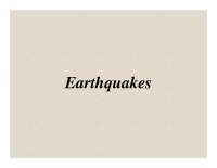 Earth's Dynamic Environment I: Earthquakes - Lecture Slides | EAS 101 ...