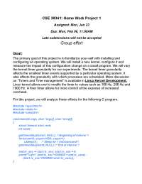 Operating System Principles - Project 1 | CSE 30341 - Docsity