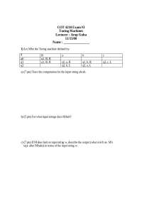 5 Questions in Turing Machines - Exam 3 | COT 4210