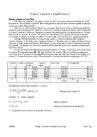 Solving Nutty Place Word Problems: Finding the Right Mix of Peanuts and Cashews