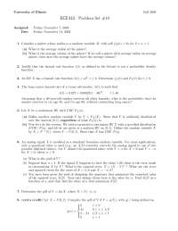 8 Problems on Probability with Engineering Applications - Problem Set ...