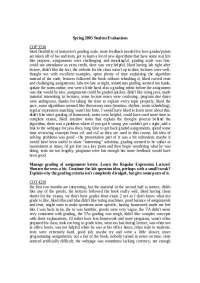 Student Evaluations for COP 3530 and COT 3100H Computer Science Courses in Spring 2005