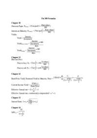 Financial Markets - Study Guide For Exam | FIN 300
