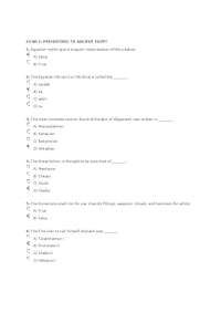45 MCQs for Exam 1 - Art History 1 - Introduction |