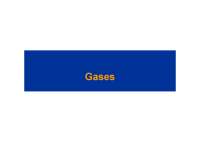 Química geral sobre os gases