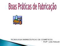 cgMP: Práticas Atuais e Históricas em Tecnologia Farmacêutica e Cosméticos