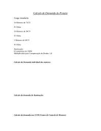Cálculo de demanda de projeto elétrico
