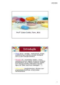 Formas Farmacêuticas