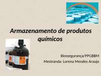 Armazenamento de produtos químicos