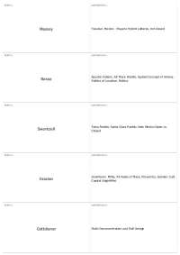 Urban Spatial Concepts and Cultural Representations